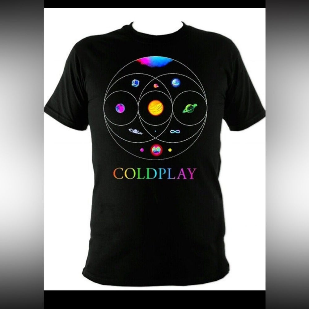 Gildan Black Coldplay Graphic Tee